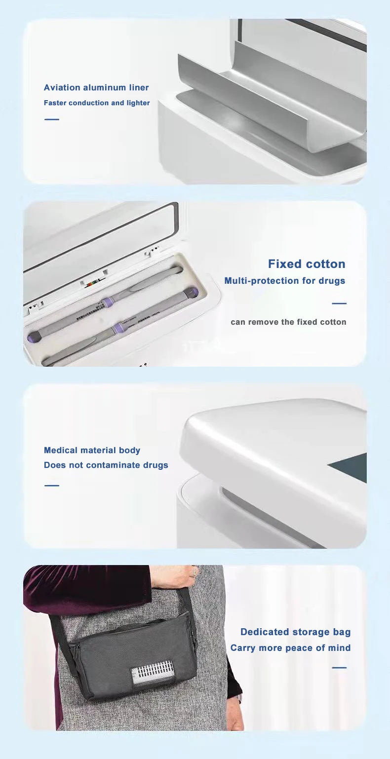 Portable Household Insulin Cooler Case Car Small Refrigerator Mini Cold Boxes Mini Drug Constant Temperature Refrigerator