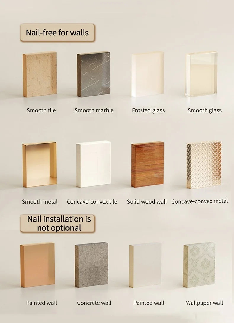 Wood Aluminum material Corner Shelf Shampoo Storage Shelf Shower Wall Rack Bathroom Organizer Bathroom Accessories