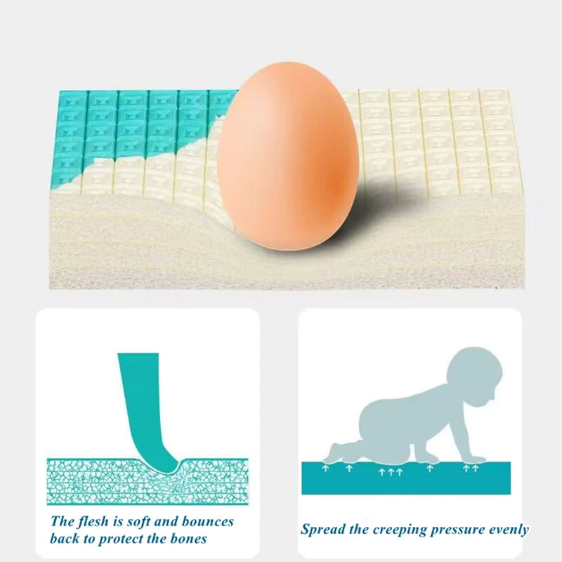 200x180/180x150/180x120cm Play Mat for Children's Thick Safety Mat Friendly Crawling Play Mats Folding Mat Carpet Rug Playmat