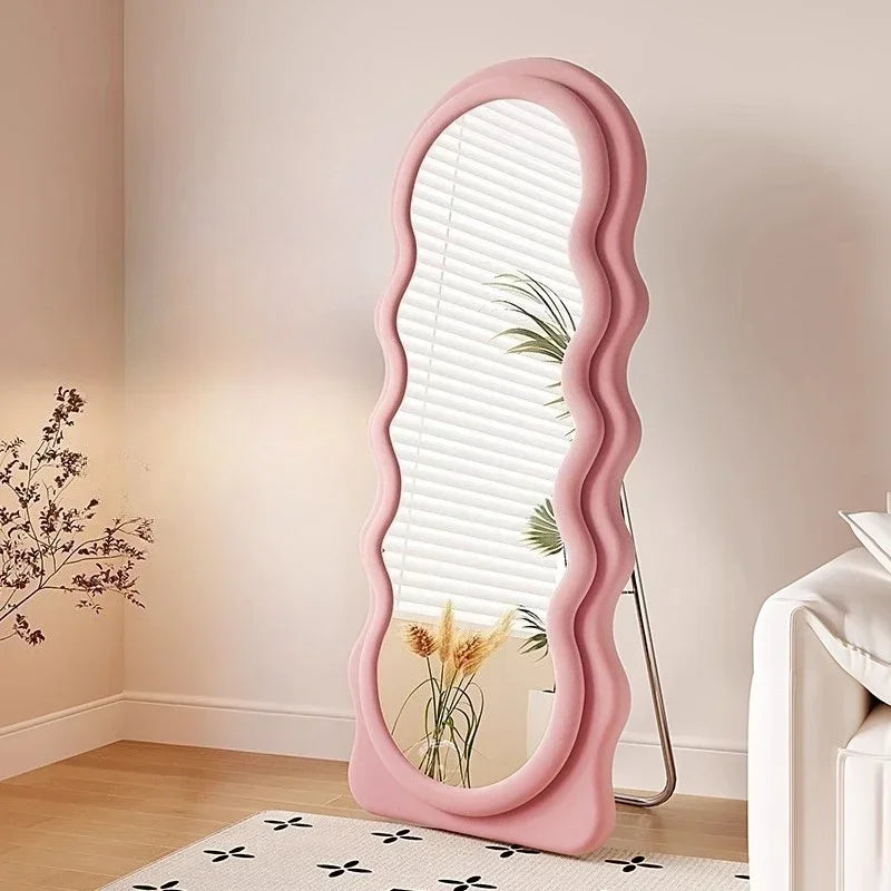 Light Luxury Floor Full Body Mirror Wall Mirrors Room Decoration Makeup Mirrors Full Body Wall Art Miroir Home Bedroom Mirror