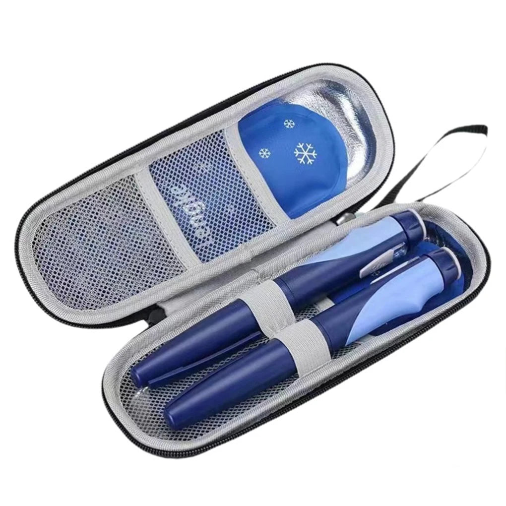 Portable Insulin Cooling Bag Waterproof Diabetic Pocket Pill Protector Carry-on Protector Pill Refrigerated Ice Pack Drug Freeze