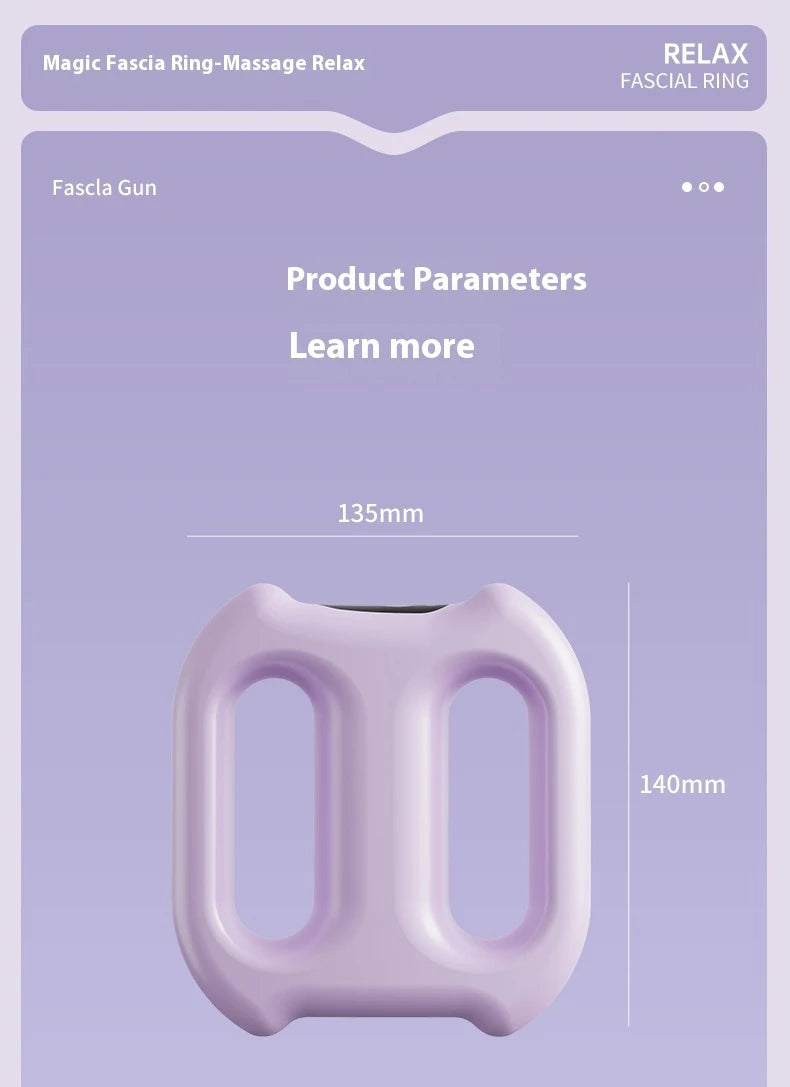 New Multi-Function Electric Fascia Ring Full-Body Vibration Massager Fitness Shaping Fat-Burning Equipment Deep Tissue Massage