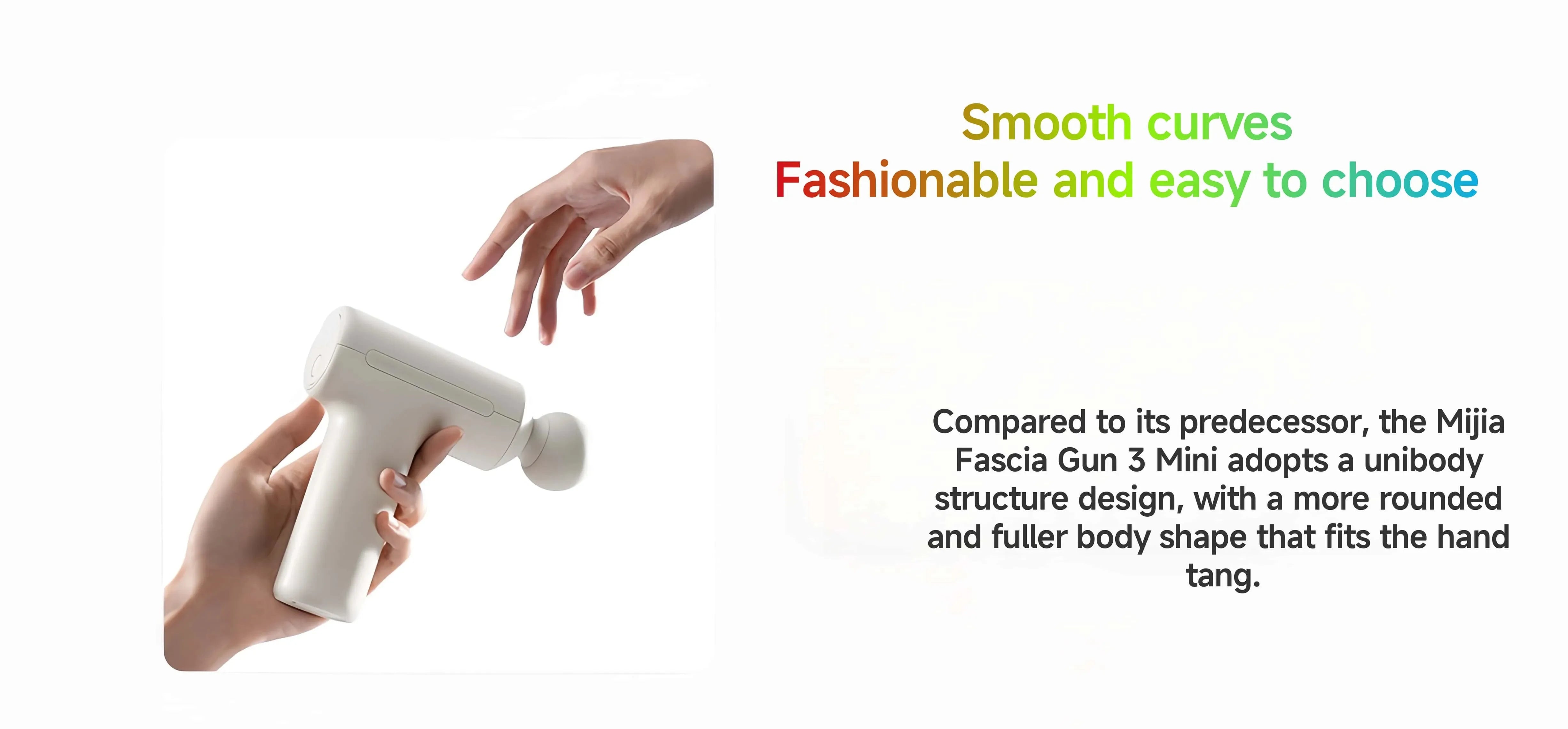 XIAOMI Mijia Mini Fascia Gun 3 Portable Muscle Massage Gun Thrust Brushless Silent Motor 3 Massager Heads Relax Body Type-C CN