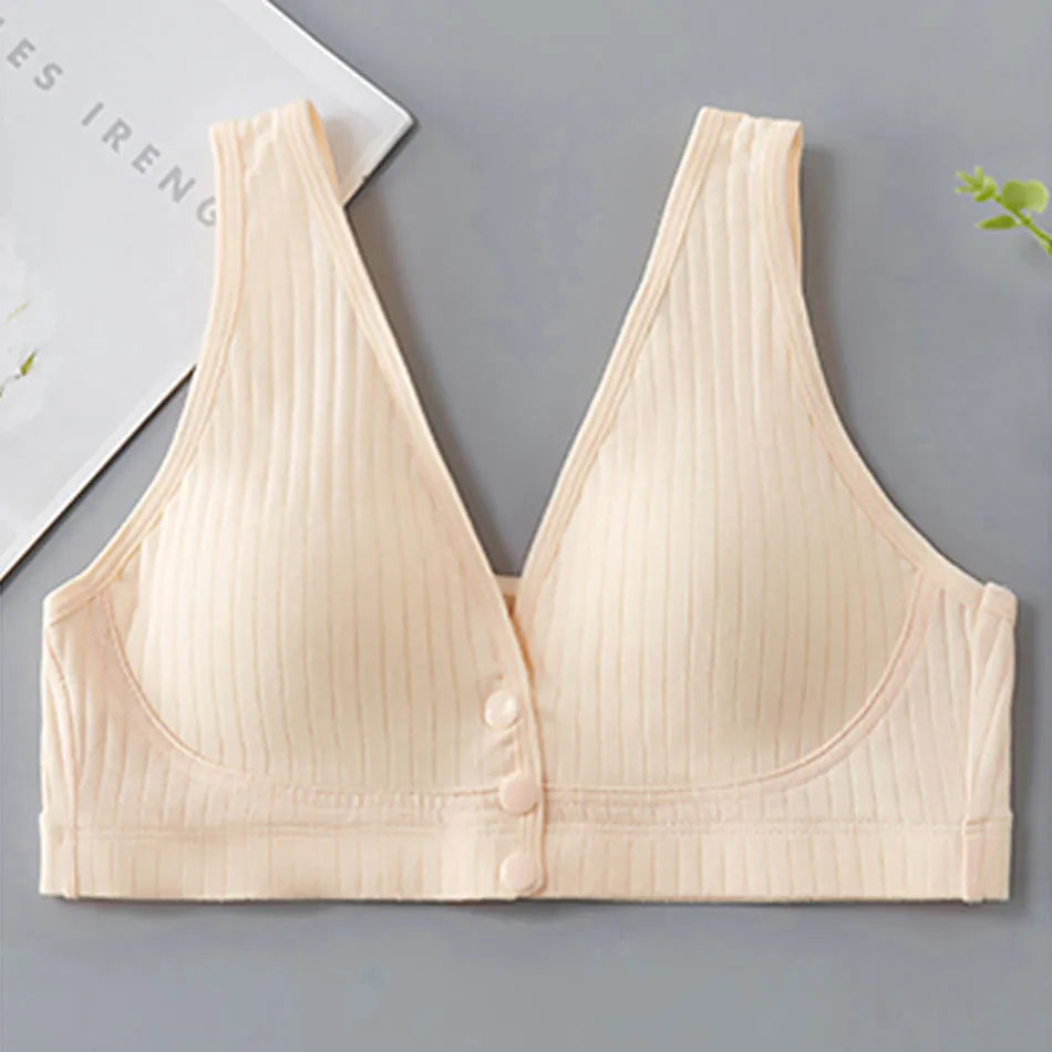 Pregnant Women Vest Style Wide Shoulder Straps Comfortable Soft and Convenient Breastfeeding Bras Women Cotton High Elastic Bra