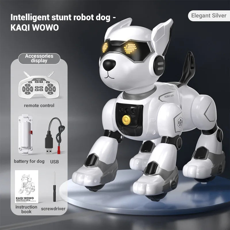 JJRC New Product R27 Smart Voice Robot Dog - Kids' Electronic Pet, Early Education Interactive Toy Robot Halloween Gift
