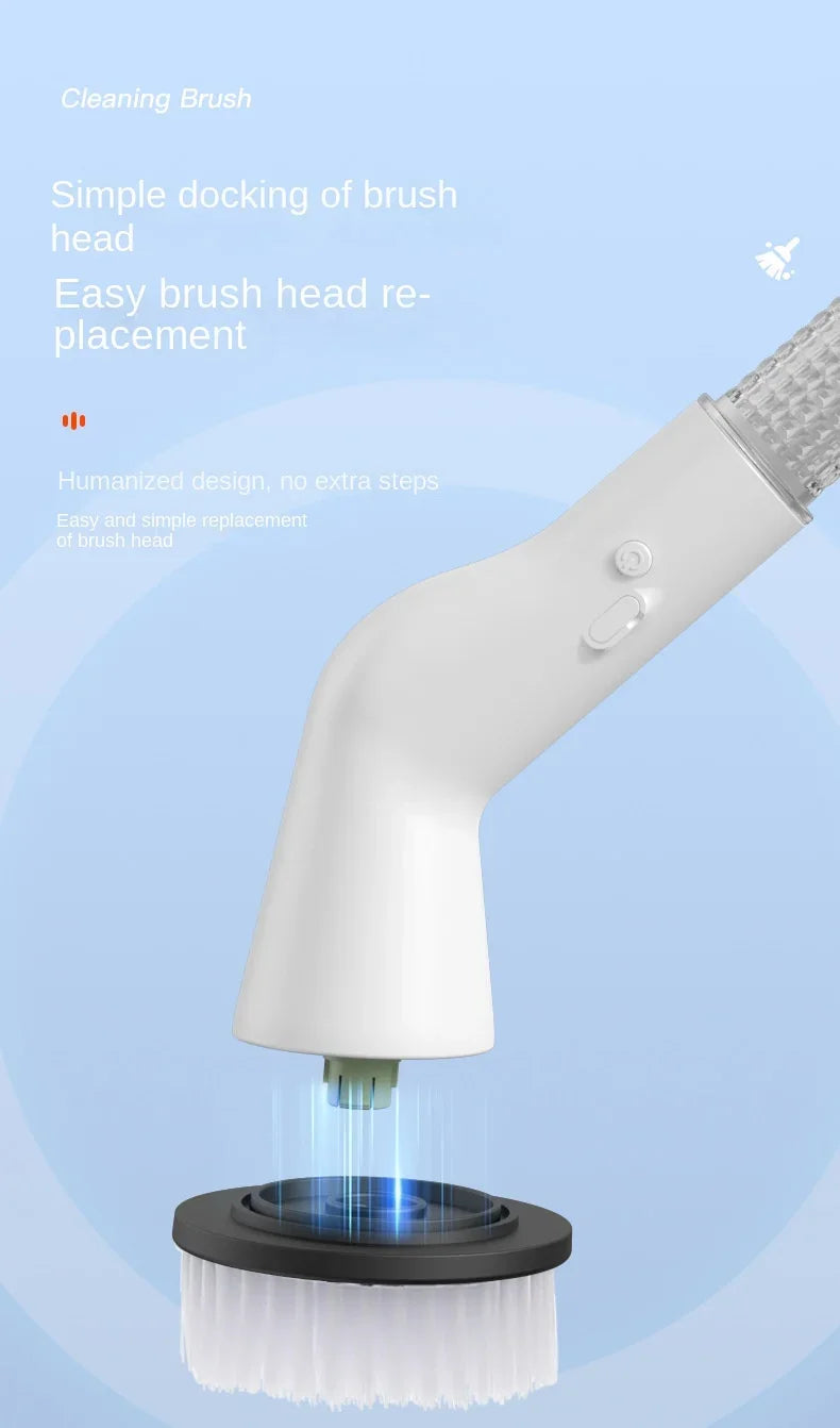 New Style Electric Cleaning Brush 5 in 1 Electric Multi-functional Home USB Automatic Cleaning Brush for Kitchen & Bathroom
