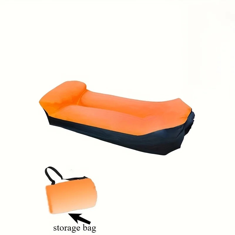 Portable Inflatable Sofa Chair - Quick Inflation and Deflation, Sofa with Storage Bag, Suitable for Travel, Camping - Picnicking