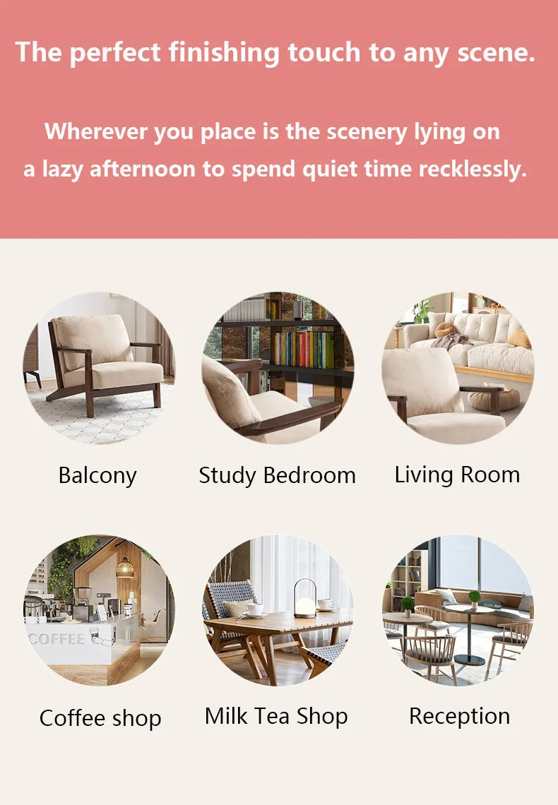 Computer Armchair Chair Relax Nordic Furniture Living Hotel Chairs Comfortable Replica Design One Person Stole Curly Dresser