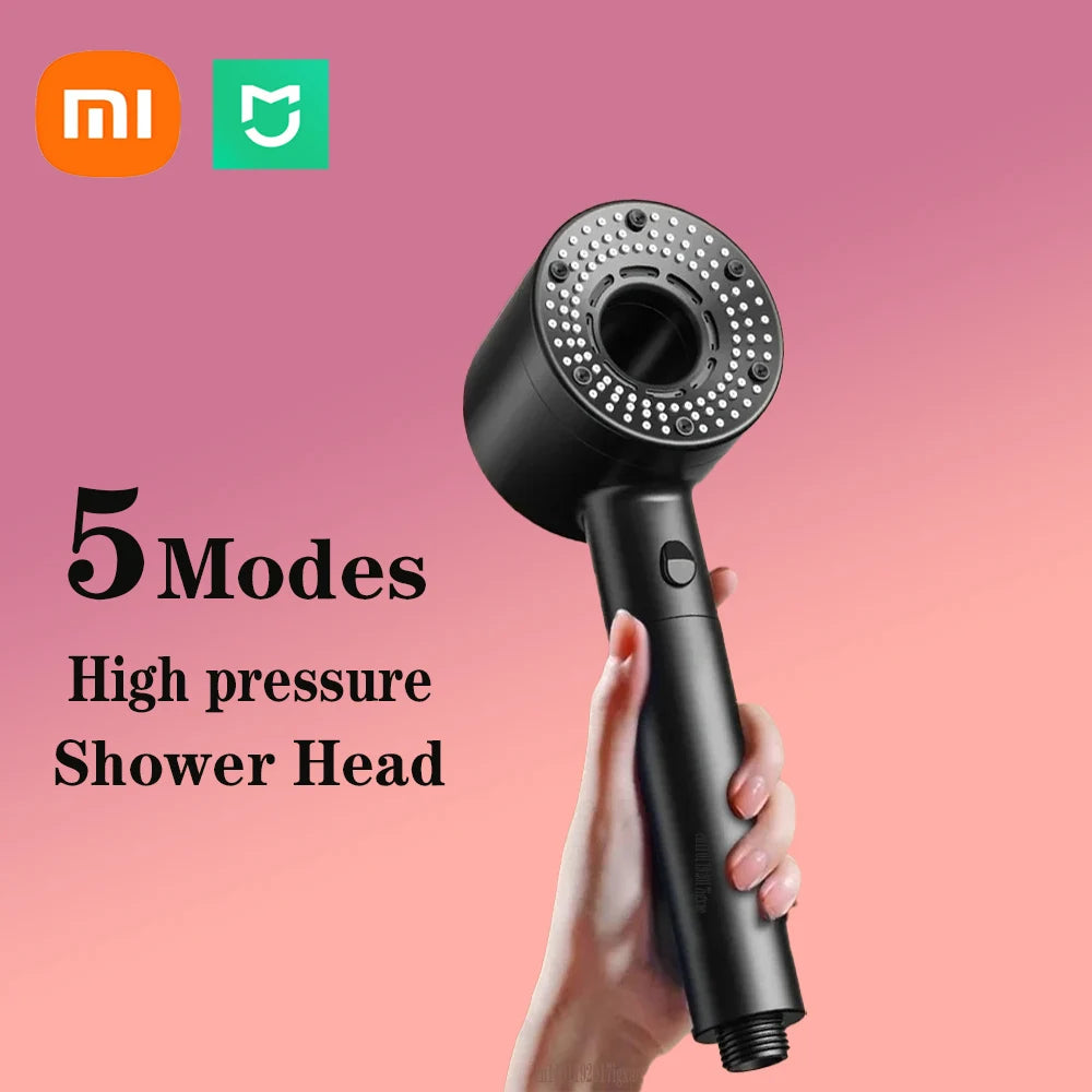 Xiaomi 5-Modes Shower Heads High Pressure Mijia ShowerHead Set Portable Rainfall Faucet Tap Bathroom Bath Home Bathroom Upgrade