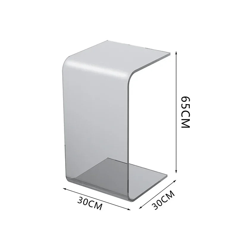 Acrylic Coffee Tables Sofa Small Side Table Modern Bedroom Nightstands Piaochuang Tea Desk Storage Desks Nordic Furniture