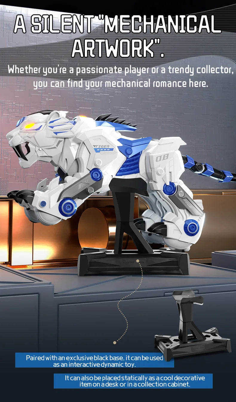 Jjrc R38 Smart Mechanical Tiger Robot Toy Electronic Pet With Touch Gesture Sensing Cross-Border Dancing Stunt Gift For Kids