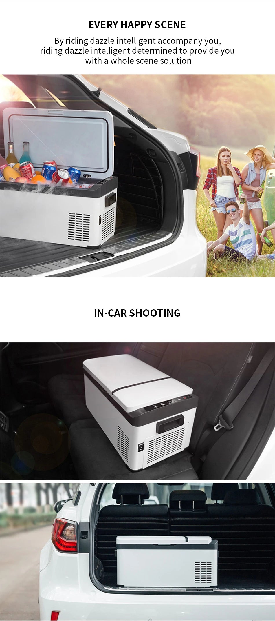 Car refrigerator compressor large truck refrigerated freezer car home dual-use refrigeration mini small freezer 12V24V