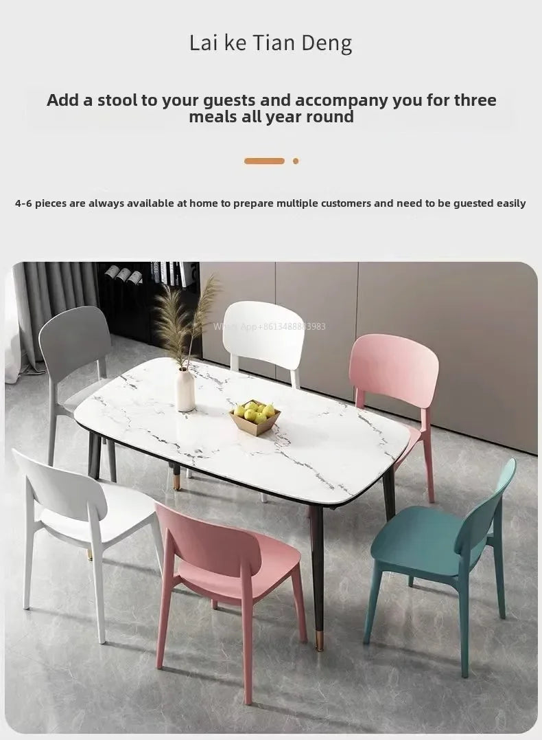 Hot Chair, Plastic, Household, Thickened, Restaurant, Backrest Chair, Commercial, Dining Chair, Modern, Simple, Comfortable