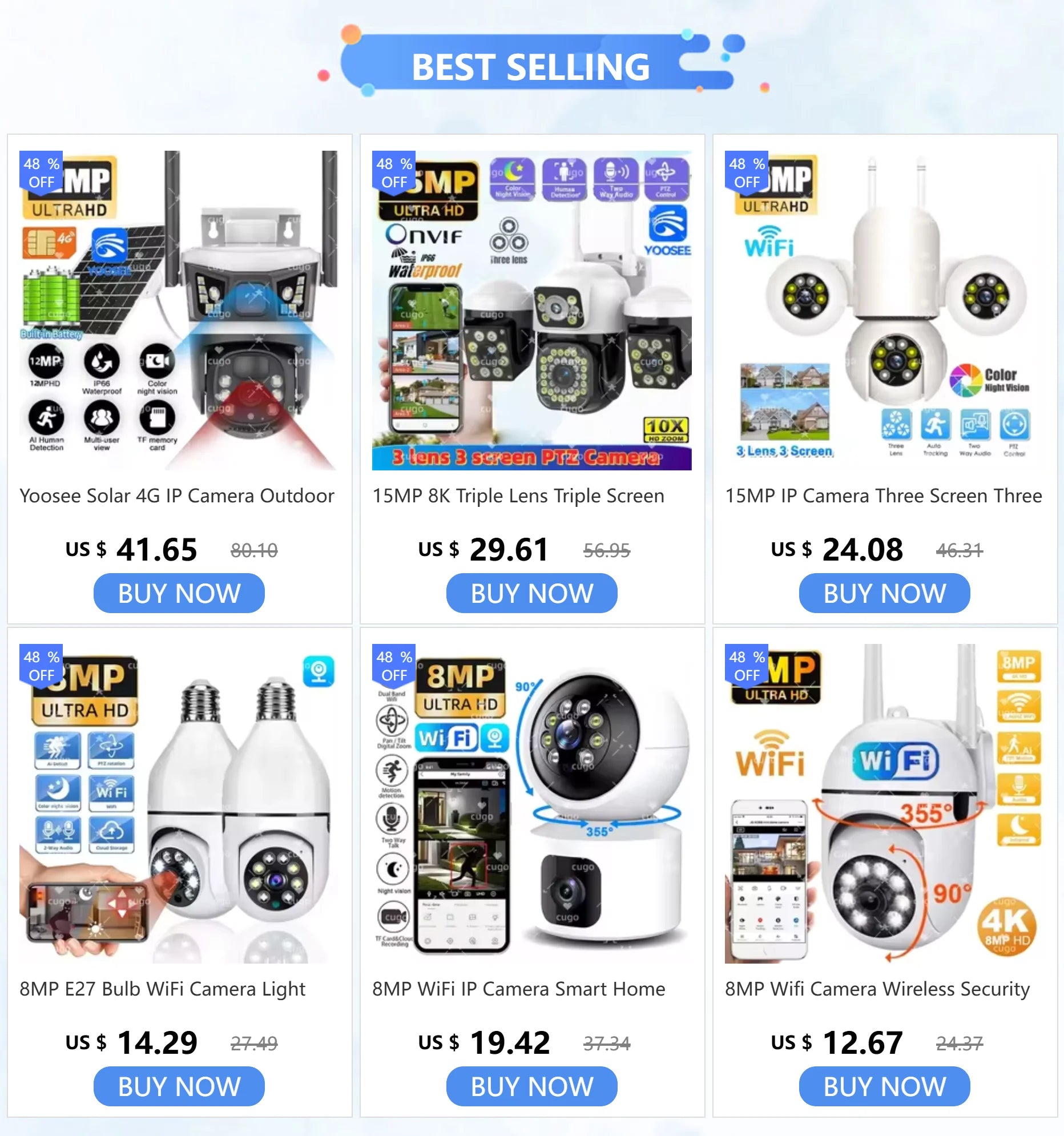 8MP WiFi IP Camera Smart Home Security Camera Baby Pet Monitor Auto Tracking Two-way Audio Wireless PTZ Surveillance Camera