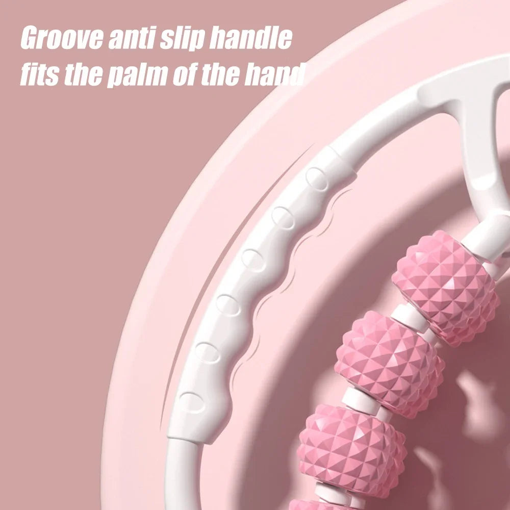 20 Rounds Massage Roller of Circular Leg Slimming Leg Massager Muscle Stretching Equipment Leg Clamp Muscle Relax Massager