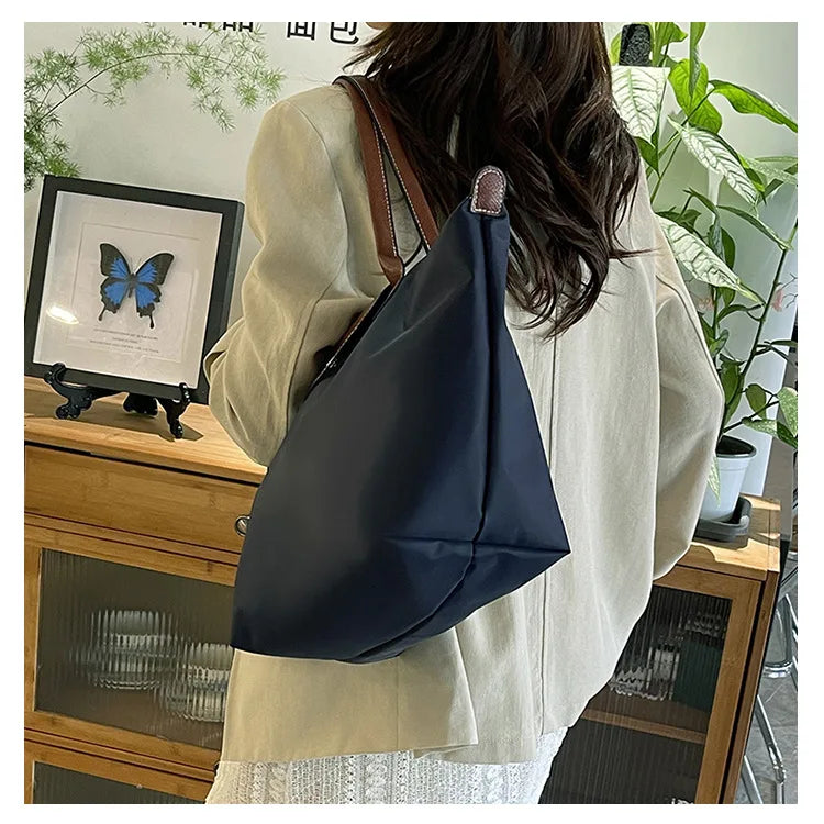 Women's shoulder bag new large-capacity tote bag armpit bag female Longxiang bag fashionable handbag