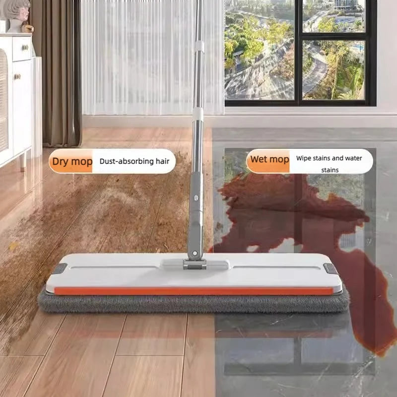 Microfiber Mop with Bucket, 360 Rotating, Flat Squeeze, Floor Cleaner Tool, Home Kitchen, Multifunction Cleaning Mops