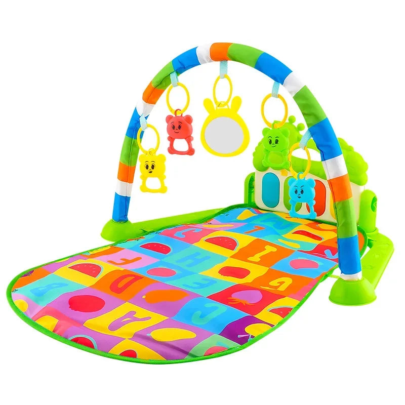 Baby Activity Gym Rack Newborn Musical Pedal Piano Toys Activity Play Mat Infant Tummy Time Mat 0-36 Months Boy Girl Gifts