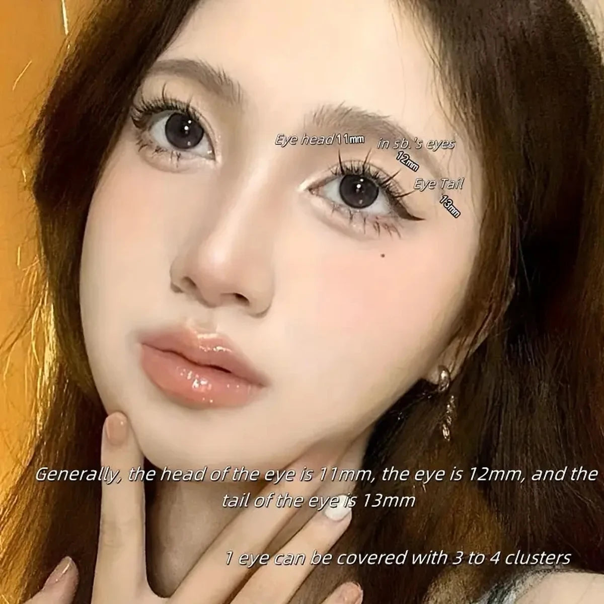 DM 32 Rows Eyeslashes Extension Personal EyeLash Professional Makeup Individual Cluster Grafting Wholesale False Eyelashes