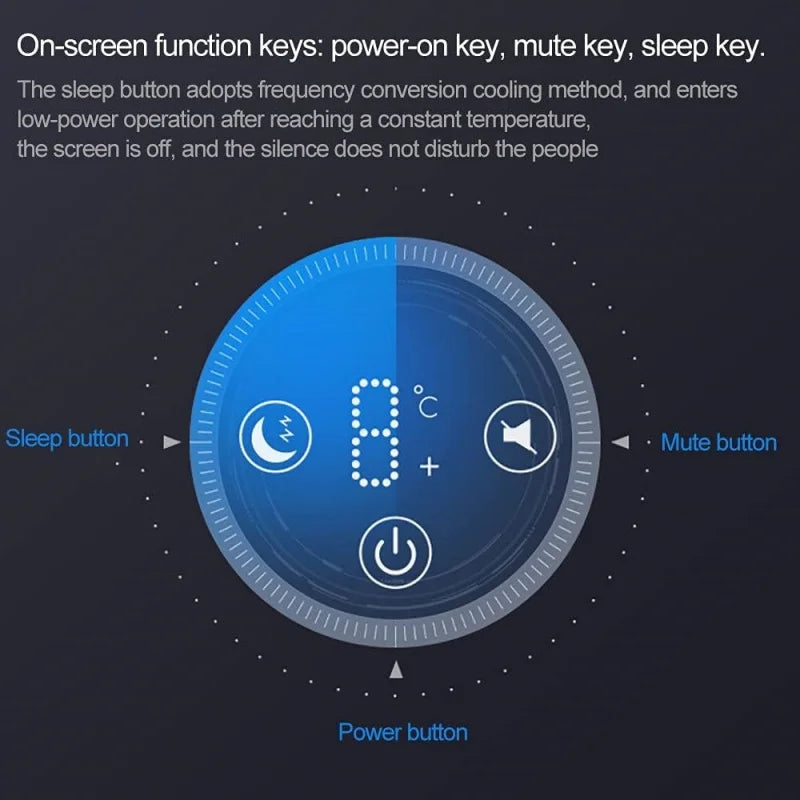 Mini Skin Care Fridge Makeup Cooler 8-18°C Constant Temperature LED Light Beauty Refrigerator for Bedroom Skin Care & Cosmetics