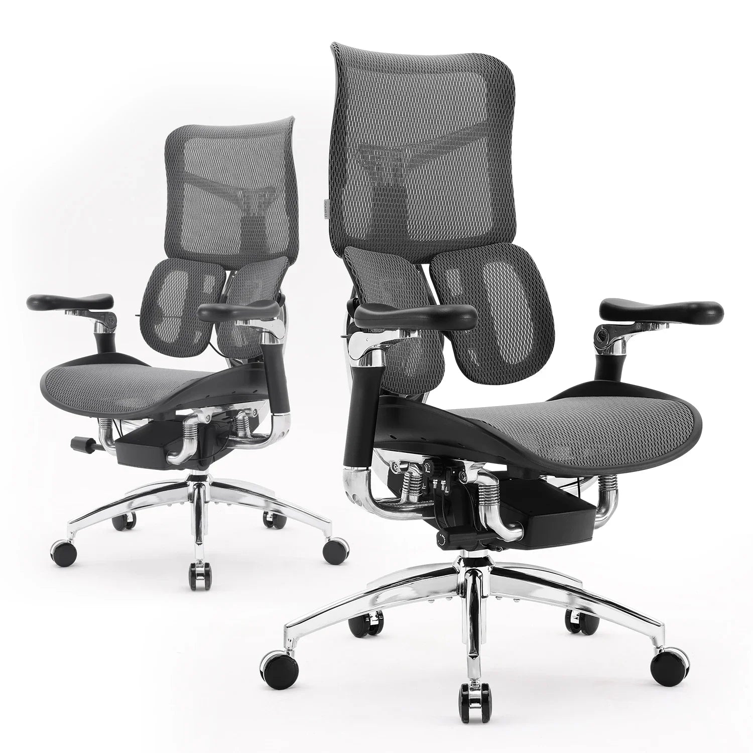 Ergonomic Office Chair Computer Chair with Dual Lumbar Support 6D Armrests Adjustable Rolling Mesh Gaming Chair office furniture