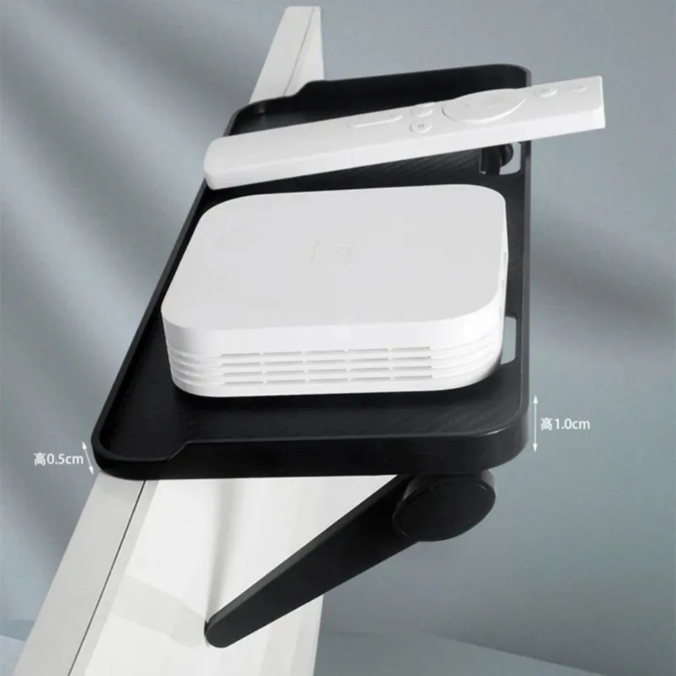 Adjustable Universal TV/Monitor Top Shelf Organizer - Space-Saving Multi-Purpose Rack for Router, Media Box Computer Accessories