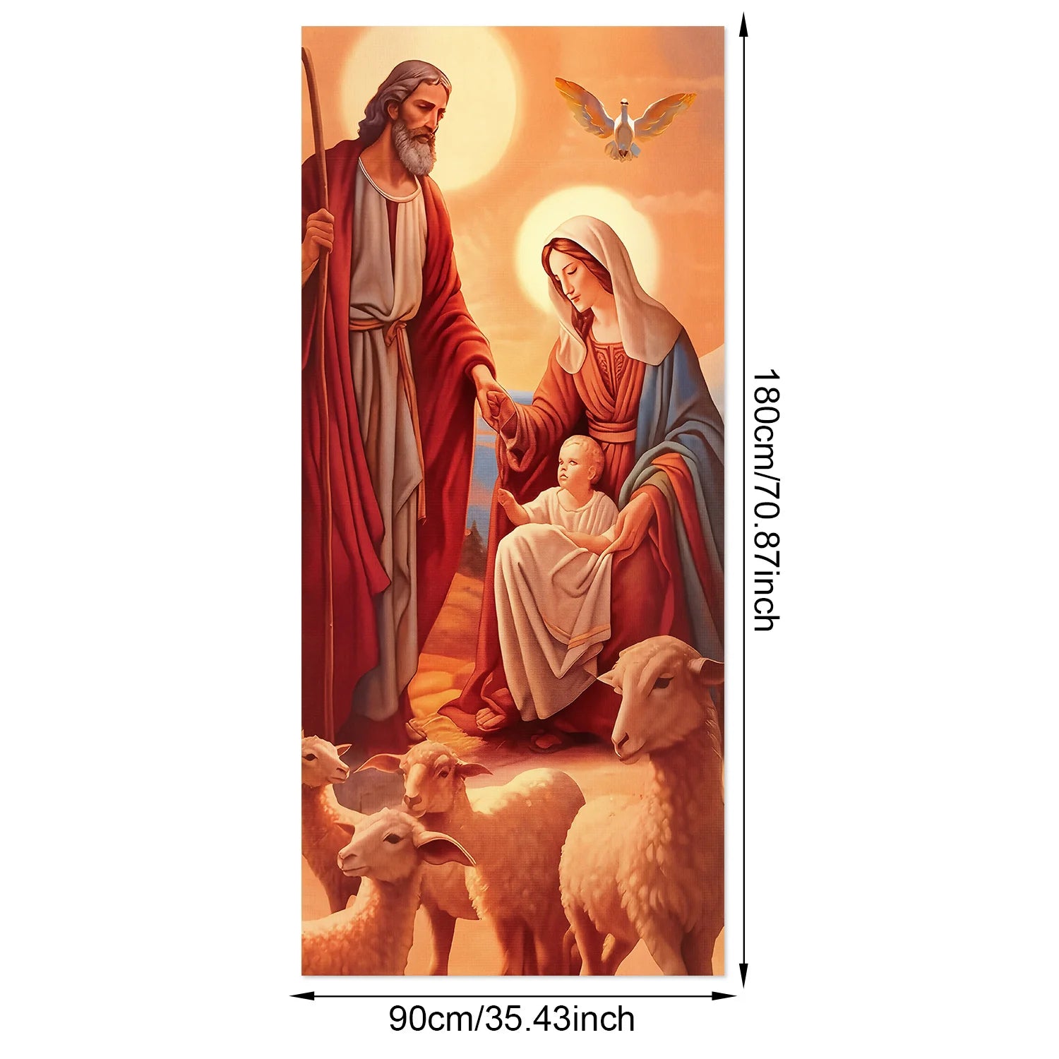 1pcs 2D Christmas Theme Door Cover Banner 2026 New Year Living room Decor Xmas Navidad Santa Snowman animals decor Favor Gift