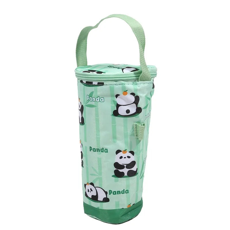 Portable Milk Tea Tote Bag Heat Preservation Bag Carrying Insulated Cup Cover Umbrella Bag Handbag Camping Drinkware Accessories