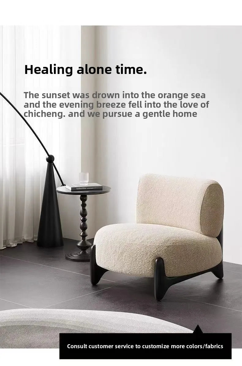 Cream Wind, Stool, Living Room, Balcony Bedroom, Chair Bed and Breakfast, Lazy Sofa Internet Celebrity Leisure Chair Sofa Chair