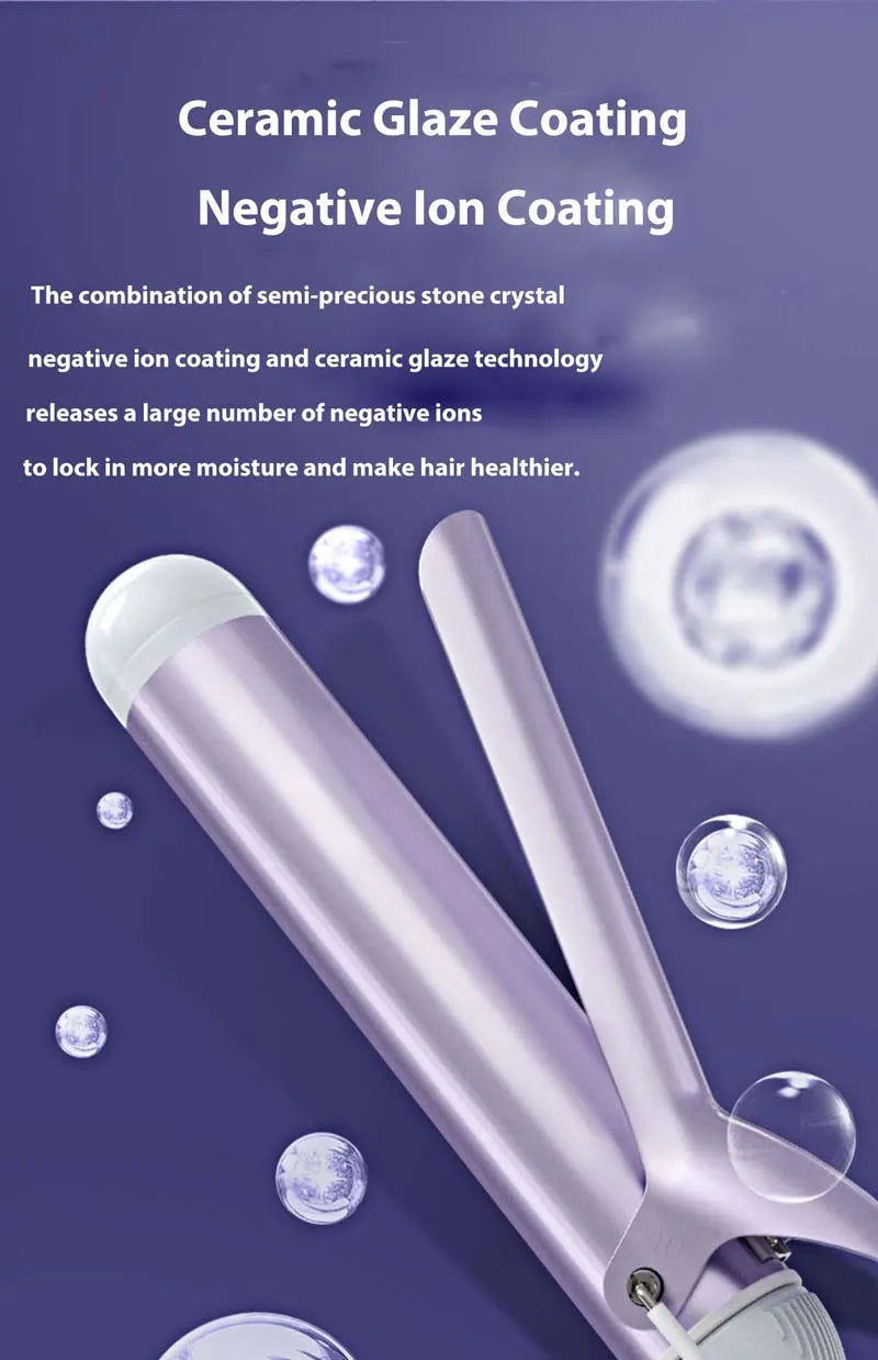 Portable Barrel Curling Wand 40Mm Curling Rod Home Big Barrel Negative Iron Professional Hair Curler Styling Tools