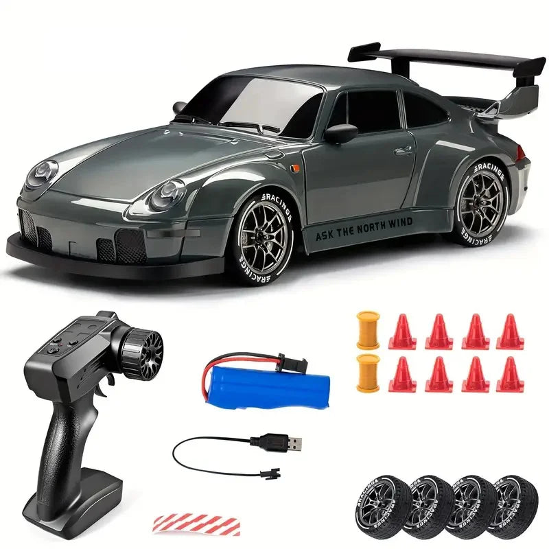 4WD RC Drift Car 1:24 2.4GHz Limited Edition - LED Lights Stunt Drift High-Speed Racing Car Boy Toy Gift