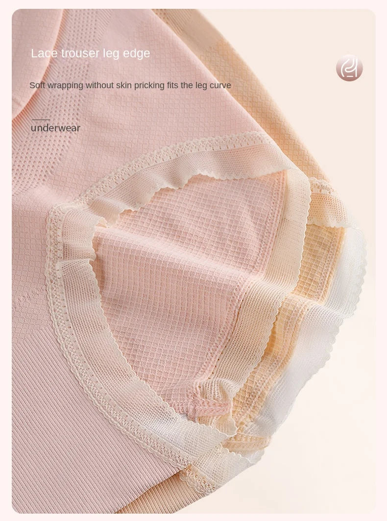 3PCS Maternity Panties High Waist Pregnant Panties Adjustable Belly Support Briefs for Pregnant Women Lace Solid Cozy Intimates