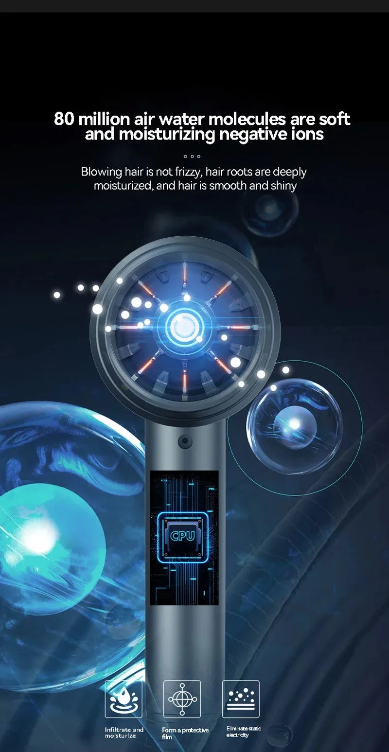 New High-Speed Hair Dryer High-Power Negative Ion Cold And Hot Ultra Silent Professional Hair Dryer For Home Hair Salons