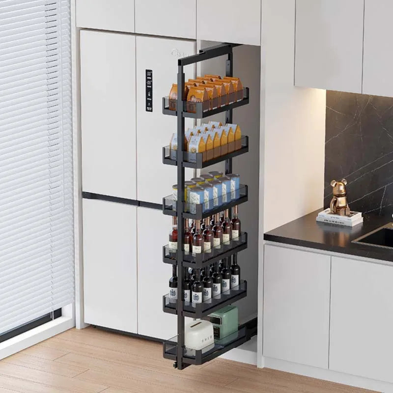 Tall Cabinet Big Monster Storage Kitchen Cabinet Slide Rail Snack Drawer