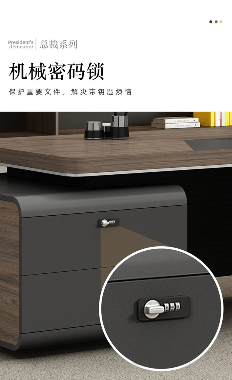 L Shaped Room Desks Computer Commercial Designer Cabinet Table Decoration Chairs Fancy Storage Beistelltisch Furniture