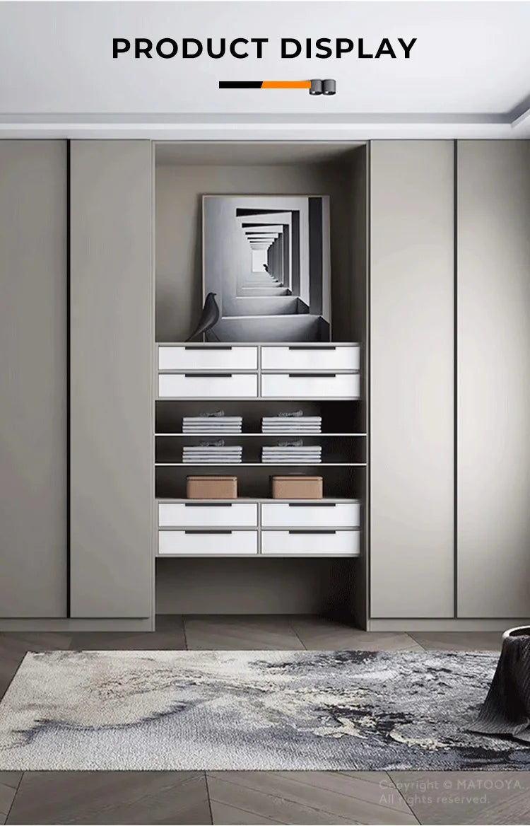 Hidden Furniture Handles Matte Black Gold Silver Kitchen Cabinet Pull Wardrobe Pull Not punched Handles for Cabinets and Drawers