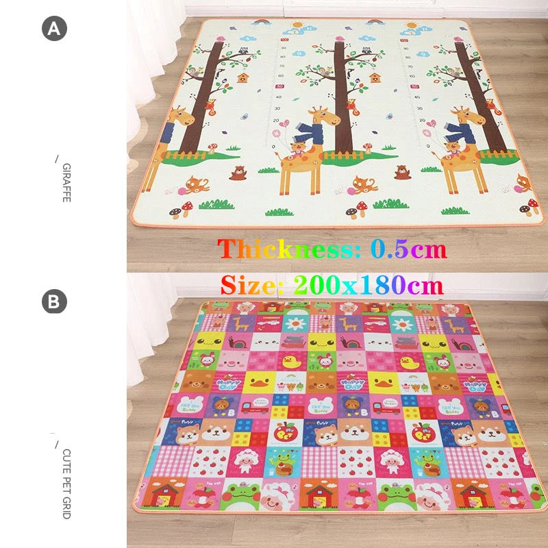Thickness 0.5cm 200*180cm Baby Play Mat Children Puzzle Toy Crawling Carpet Kids Rug Game Activity Gym Developing Rug Foam Soft