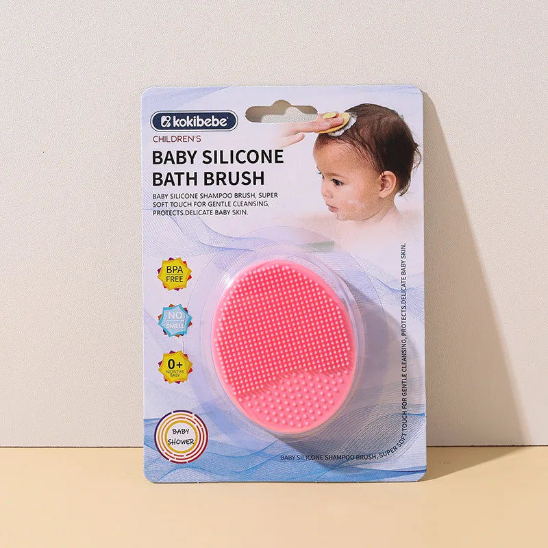 New Baby Care Accessories Fetal Head Fat Comb Infant Bathing Soft Comb Newborn Hair Cleaning Supplies Infant Comb Head Massager