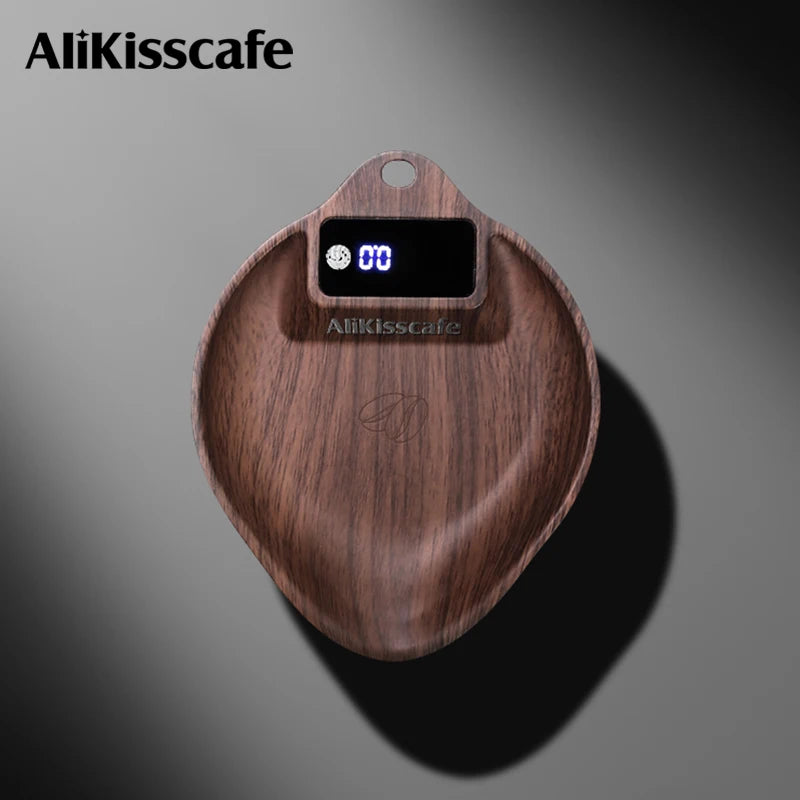 AliKisscafe Coffee Scale Electronic Bean Measuring Scale ABS Espresso Weighing Display Tray Spray 0.1g Kitchen Barista Accessory