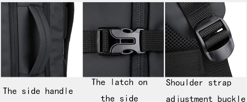 Expandable Men‘s 17 Inch Laptop Backpacks Waterproof Notebook Bag USB Schoolbag Sports Travel School Bag Pack Backpack For Male