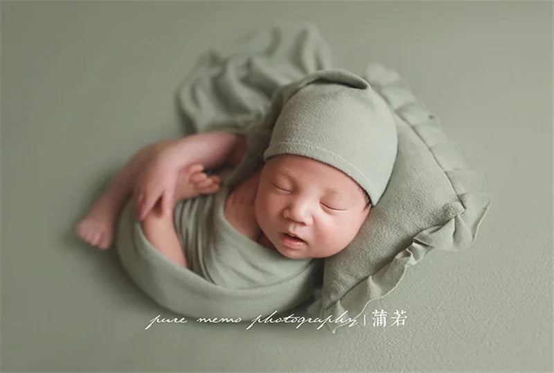 150X170 CM Newborn Photography Props Backdrop Wrap Set Soft Fabrics Shoot Studio Accessories Baby Posing Frame Blankets
