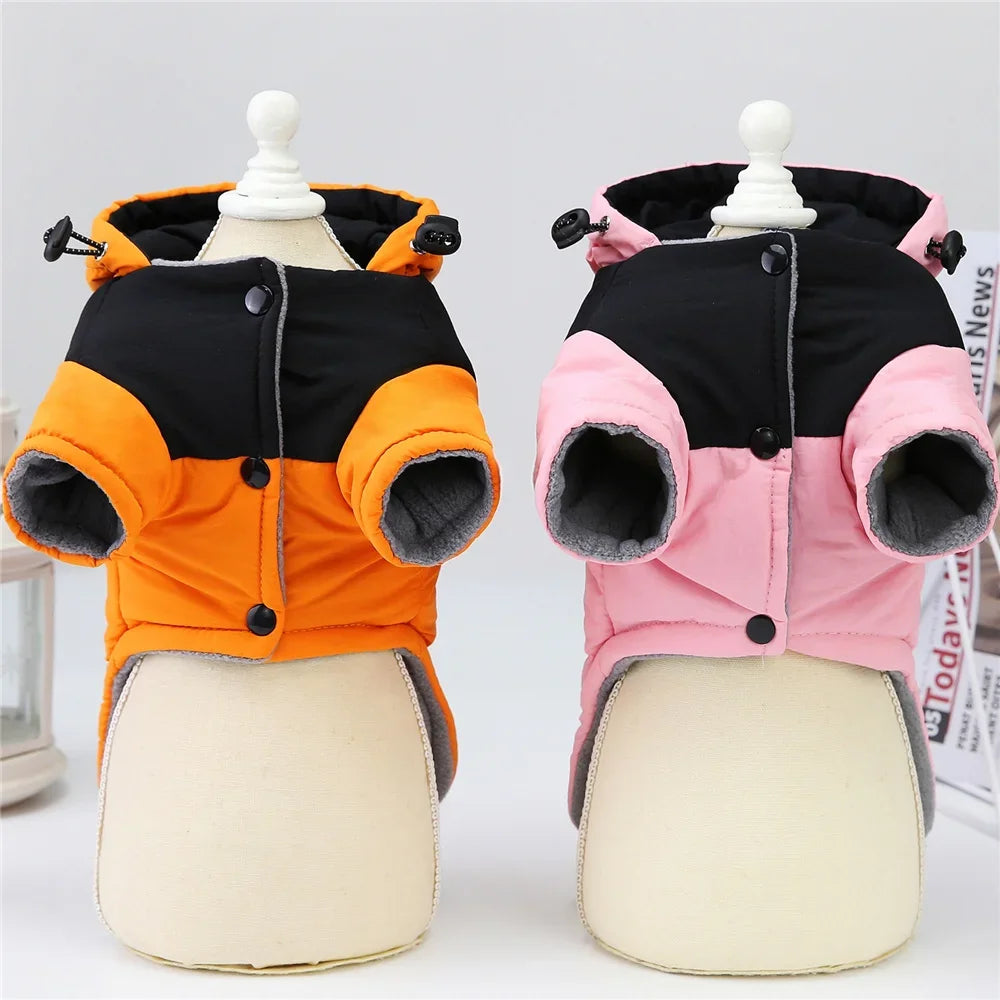 Dog Thicken Coat Overalls Winter Warm Dog Clothes For Small Dogs Puppy Chihuahua Jacket Poodle Costumes Pet Coats Yorkie Apparel