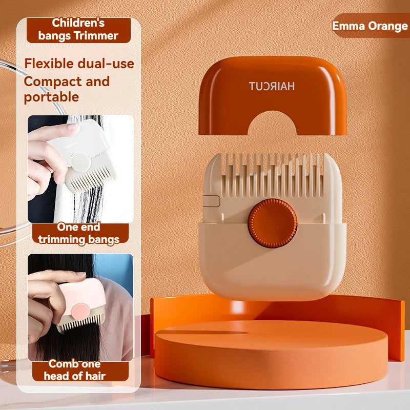New Pattern 2 In 1 Baby HairCut And Hairdressing Comb Trim Bangs And Broken Hair Bangs Trimmer Manual Portable Barber Comb