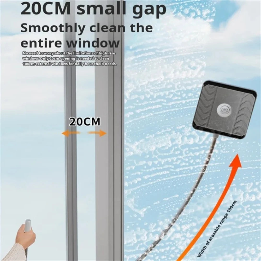 Household High-rise Window Glass Cleaning Brush Doublesided Glass Wiping Tools Suitable for Cleaning High-rise Window Cleaning