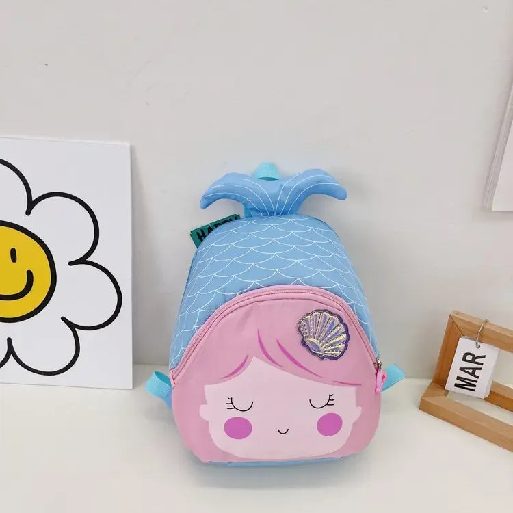 Kindergarten Sequin Princess Toddler Backpack Cartoon Fishtail Backpacks for Kids Cute Mermaid Children'S School Bag Purse Girls