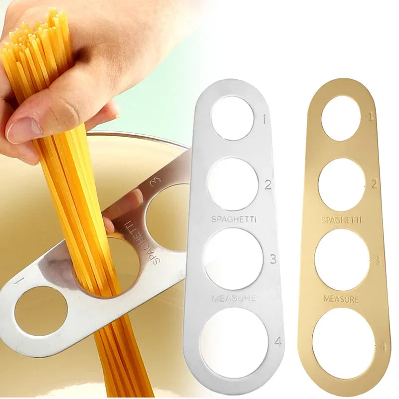 4 Holes Spaghetti Measurer Stainless Steel Kitchen Accessories 1Pcs Pasta Noodle Measure accessoires de cuisine  spaghetti