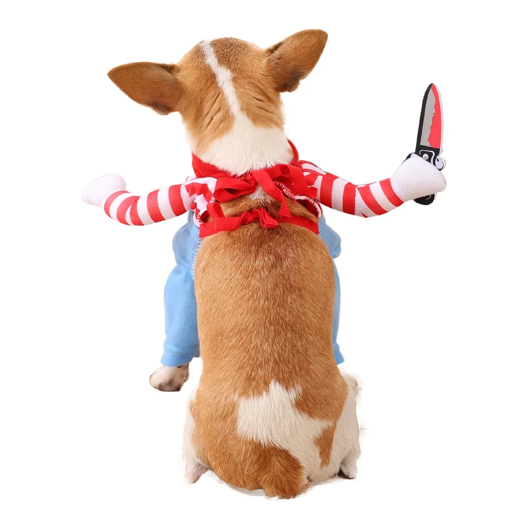 Funny Cosplay Dog Costume Halloween Party Pet Clothes For Small Medium Dogs Cat Cute Puppy Apparel Yorkshire Chihuahua Jumpsuits