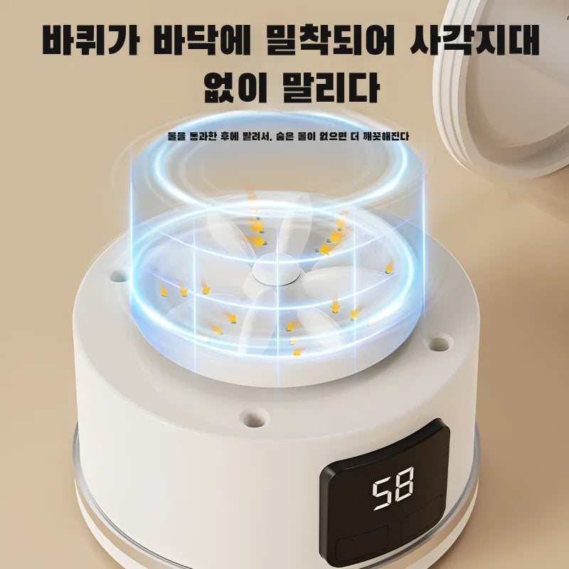 Portable underwear washing and care machine, small and mini washing machine for delicate clothes and baby underwear, no