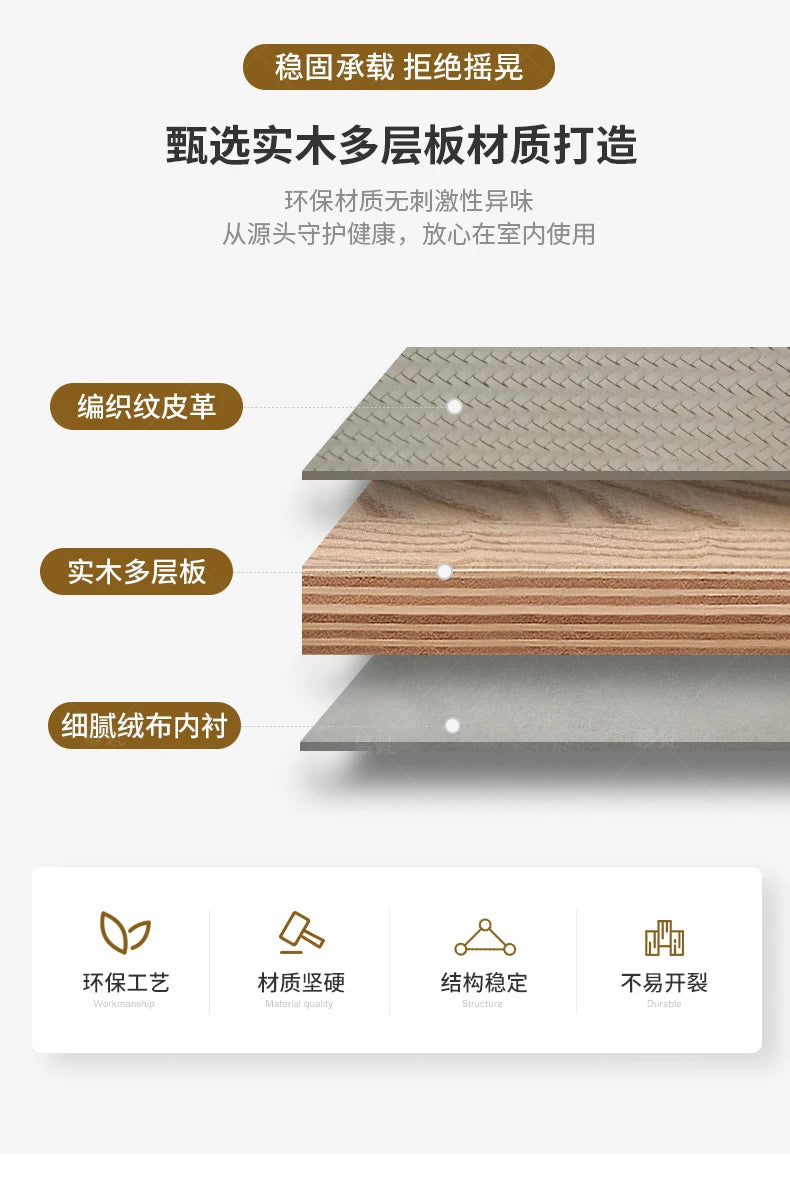 Luxury Modern Nightstand Minimalist Storage Nordic Italian Bedside Table Trendy Simple Muebles De Dormitorio Bedroom Furniture