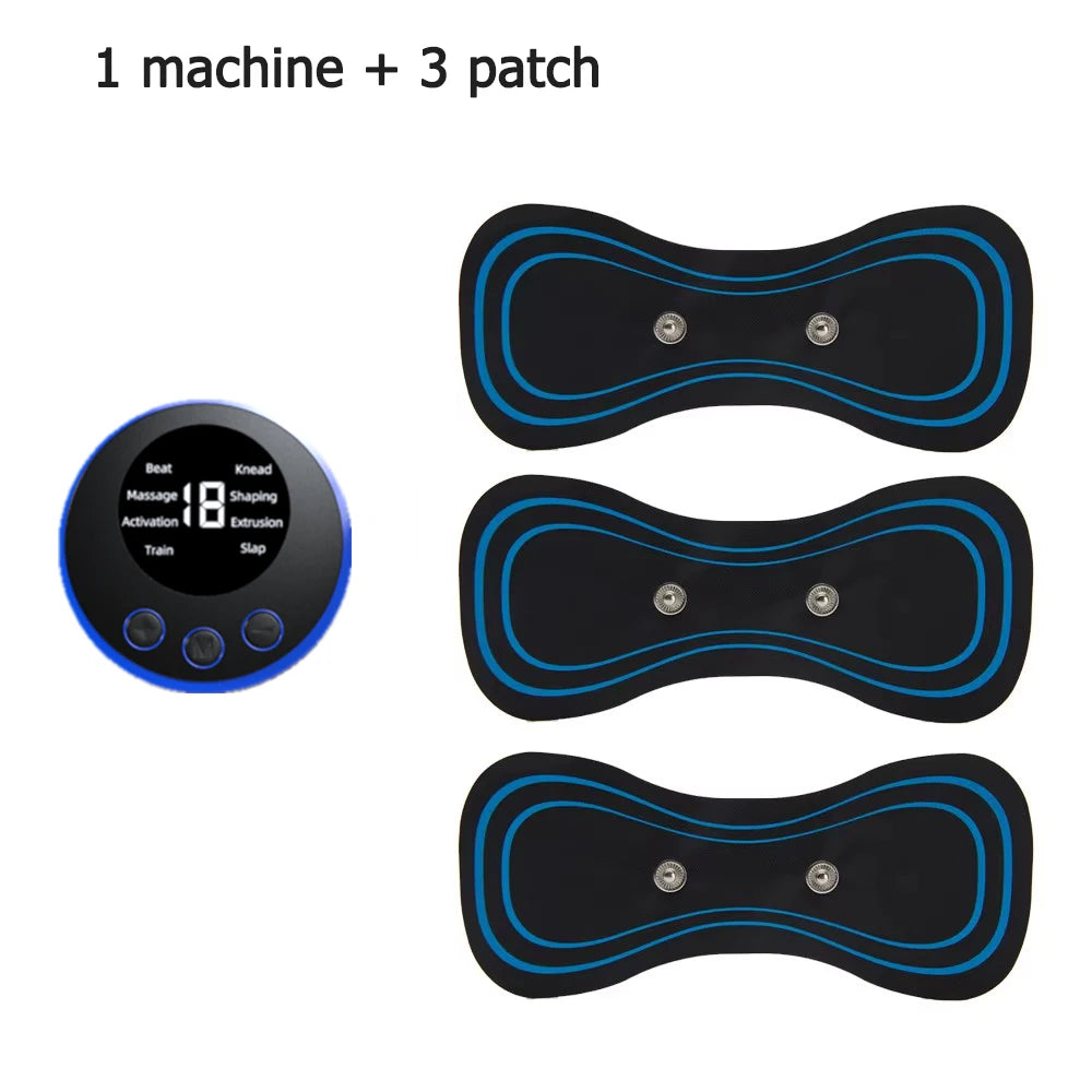 Ems Electric Pulse Neck Massager With 8 Massage Modes, 19 Levels Of Intensity, Deep Relaxation Massage Pads